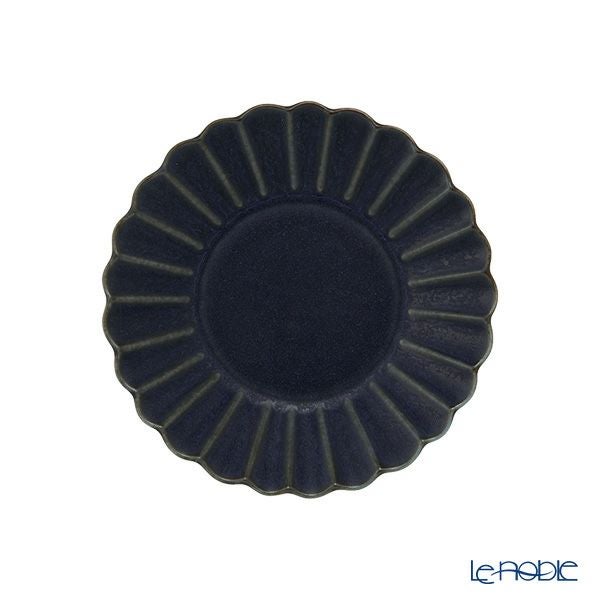 マルミツポテリ スタジオエム バルバリ ココガモプレート／小皿 11.3cm インディゴ