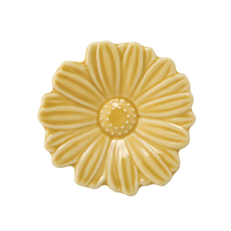 マルミツポテリ ソボカイ マーガレット プレート 9.4cm マスタード