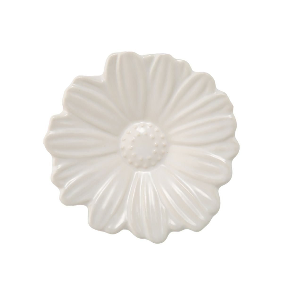 マルミツポテリ ソボカイ マーガレット プレート 9.4cm ホワイト