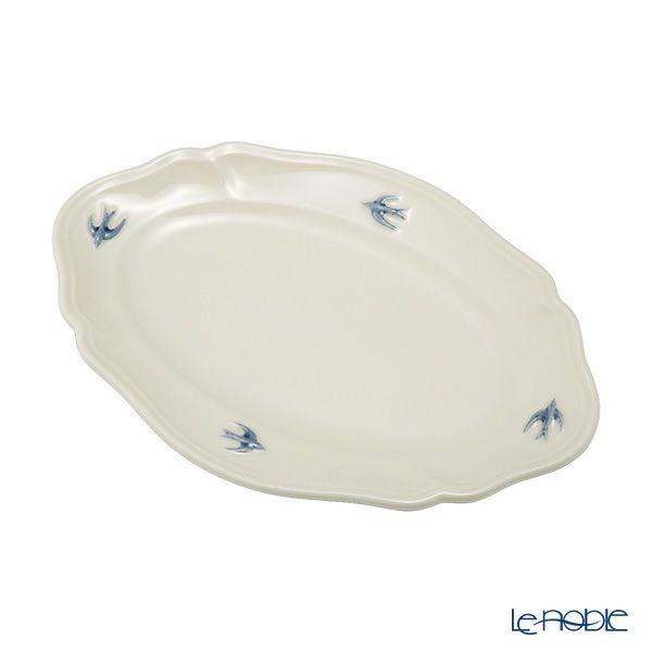 マルミツポテリ スタジオエム アーリーバード オーバルプレートL 22.7cm