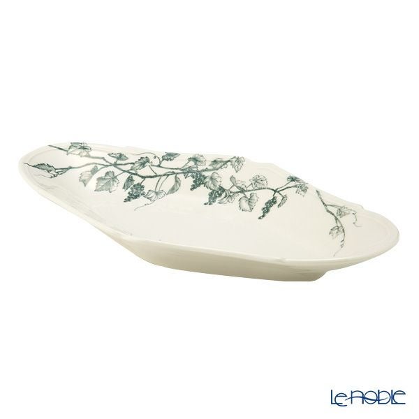 マルミツポテリ スタジオエム ヴィーニュ オーバルプレート L 27×15cm ブルー