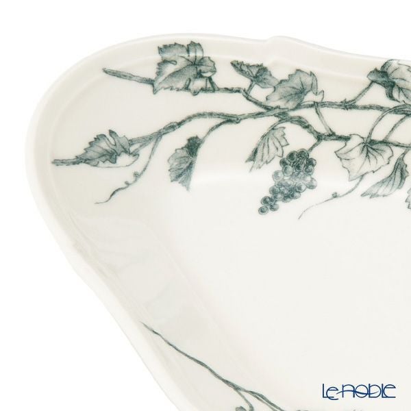 マルミツポテリ スタジオエム ヴィーニュ オーバルプレート S ブルー 19×13cm