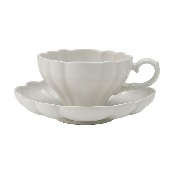 マルミツポテリ スタジオエム ルブケ カップ＆ソーサー 190ml ホワイト