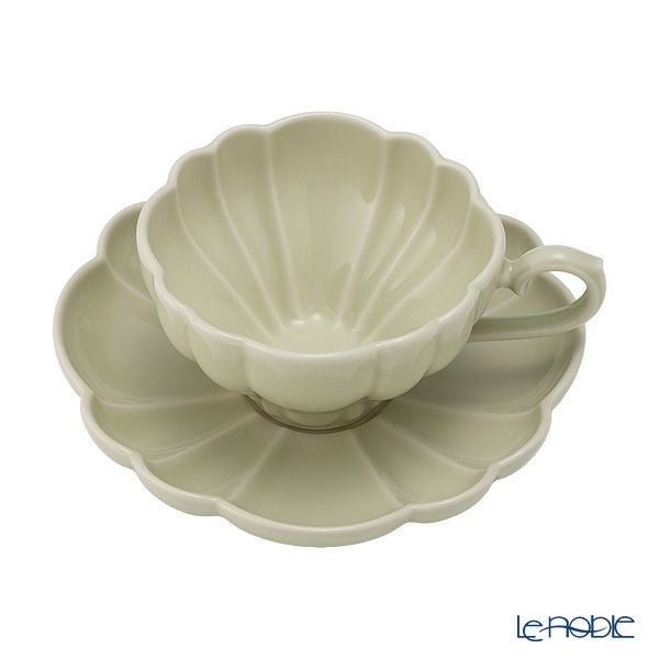 マルミツポテリ スタジオエム ルブケ カップ＆ソーサー 190ml ペールグリーン