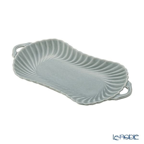 マルミツポテリ スタジオエム トゥインクル プレート 26cm ブルーグレー