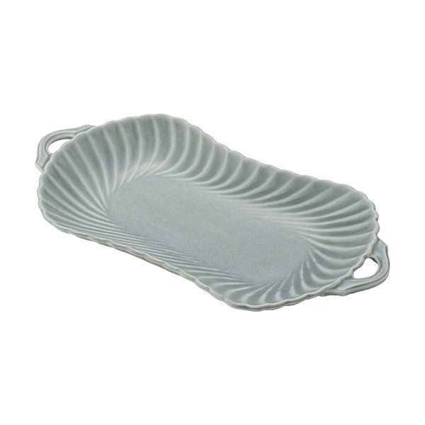 マルミツポテリ スタジオエム トゥインクル プレート 26cm ブルーグレー