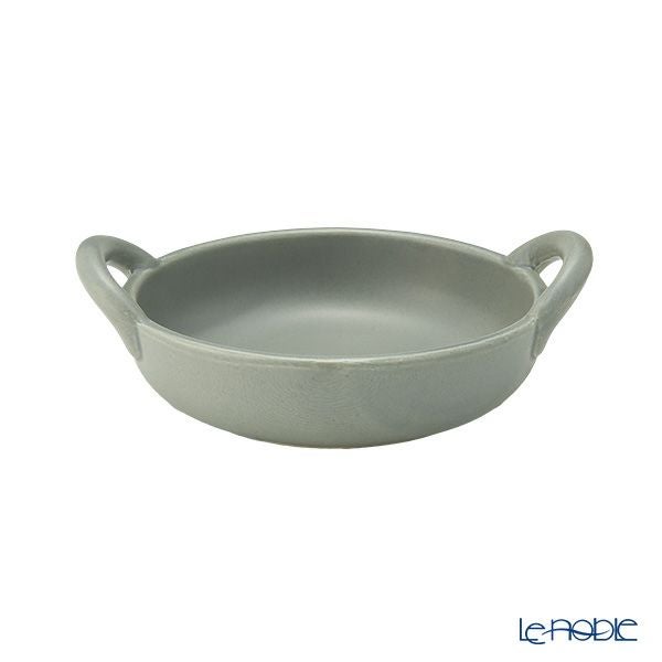 マルミツポテリ スタジオエム フントス 耐熱ボウル 430ml グレー 直火可能・IH不可