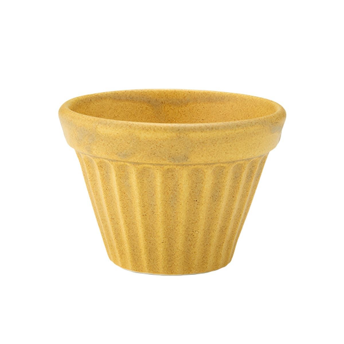 マルミツポテリ スタジオエム アセゾネ カップ M 180ml マスタード 直火可能・IH不可