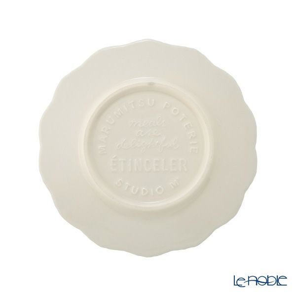 マルミツポテリ スタジオエム エタンセル プレート 17cm ホワイト