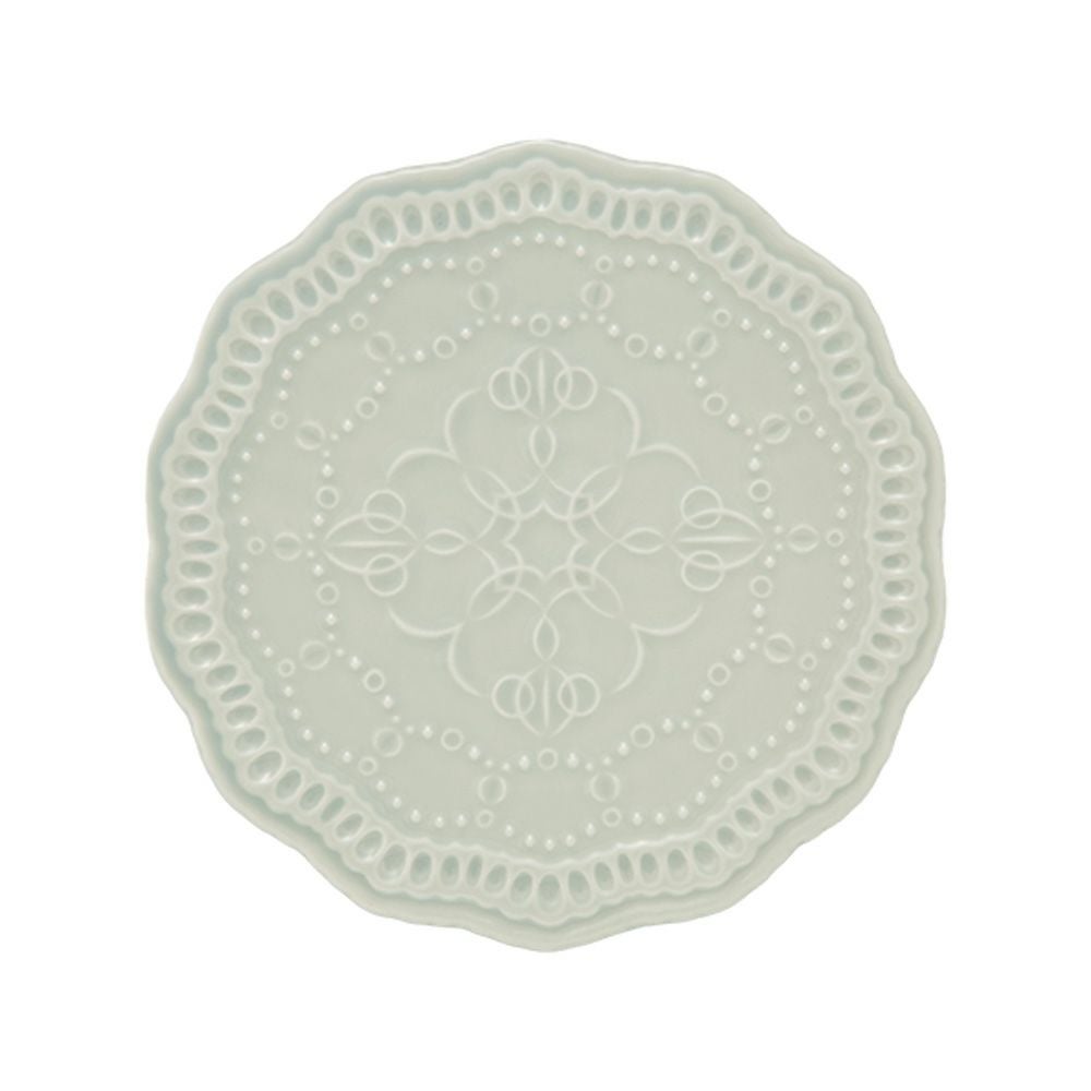 マルミツポテリ スタジオエム エタンセル プレート 17cm ブルーグレー