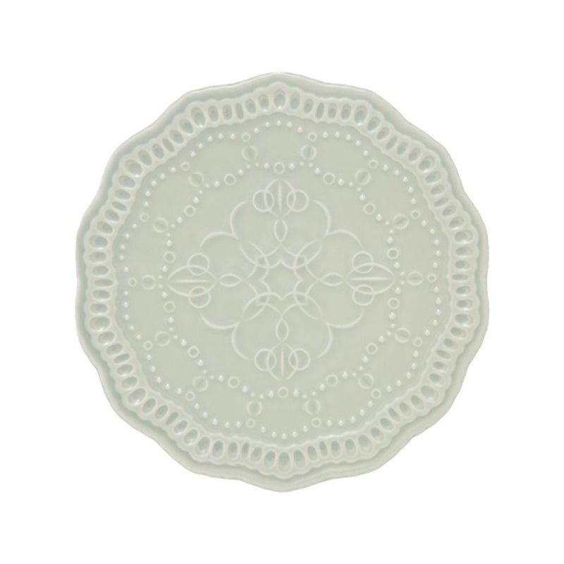 マルミツポテリ スタジオエム エタンセル プレート 17cm ブルーグレー