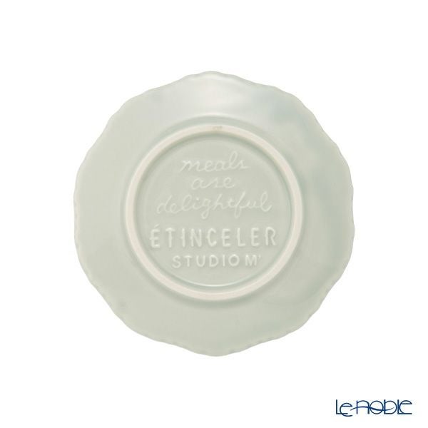 マルミツポテリ スタジオエム エタンセル プレート 12cm ブルーグレー