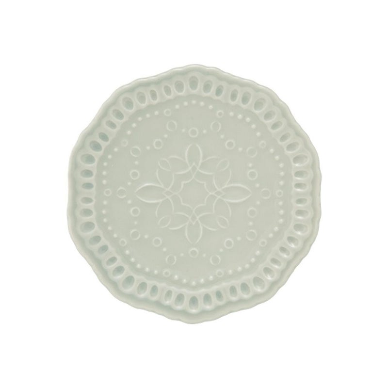 マルミツポテリ スタジオエム エタンセル プレート 12cm ブルーグレー