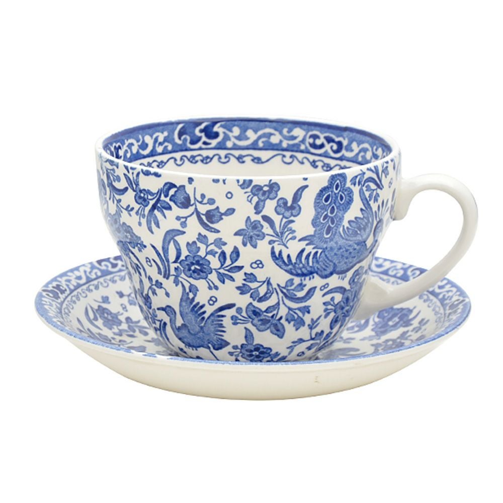 バーレイ ブルーリーガルピーコック ブレックファーストカップ＆ソーサー 430ml