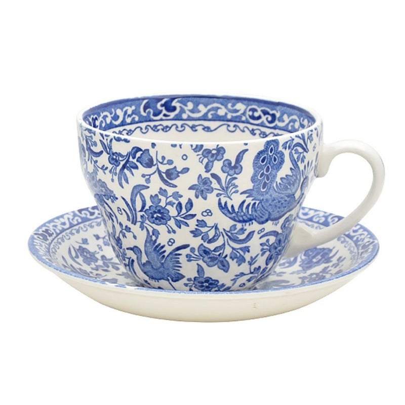 バーレイ ブルーリーガルピーコック ブレックファーストカップ＆ソーサー 430ml