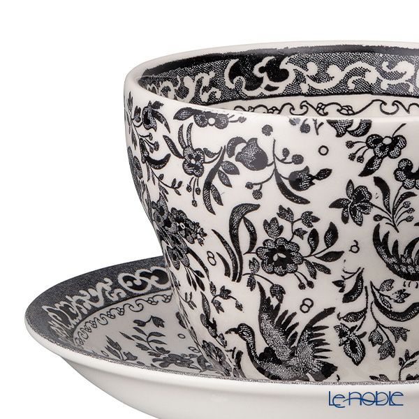 バーレイ ブラックリーガルピーコック ブレックファーストカップ＆ソーサー 430ml