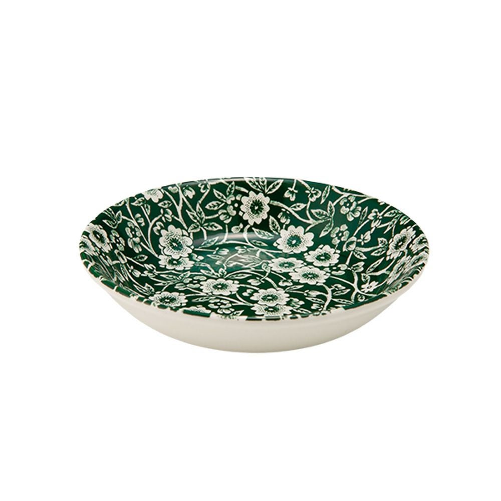 バーレイ ダークグリーンキャリコ フルーツプレート／ボウル 12cm