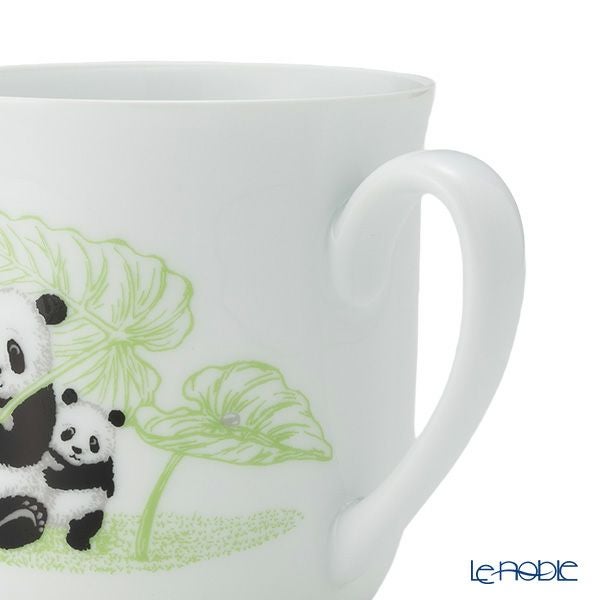 大倉陶園 パンダ親子 縁起物語 マグカップ 雨上がりにこんにちは C310-2／124C