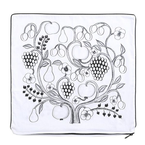 Kuovi クオヴィ クッションカバー パラティッシ オーチャード ブラック コットン100％ 45×45cm