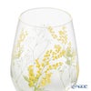 東洋佐々木ガラス 花文 hanafumi ペアタンブラー ミモザ・かすみ草柄 360ml G099-T282