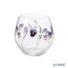 東洋佐々木ガラス 花文 hanafumi ペアフリーグラス ビオラ・ラベンダー柄 380ml G099-T283
