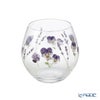 東洋佐々木ガラス 花文 hanafumi ペアフリーグラス ビオラ・ラベンダー柄 380ml G099-T283