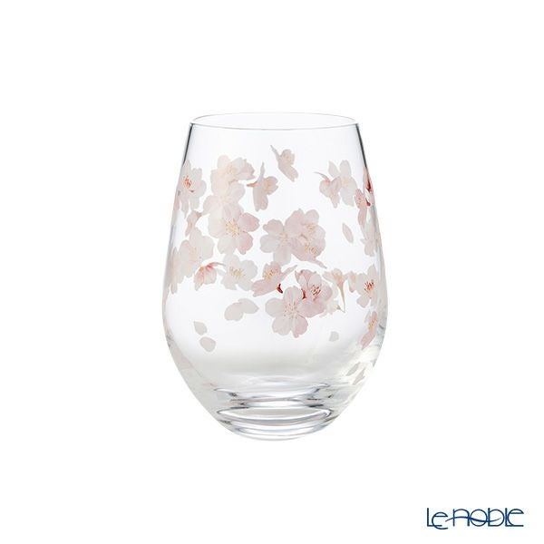 東洋佐々木ガラス 花文 hanafumi ペアタンブラー さくら／桜柄 360ml G099-T302
