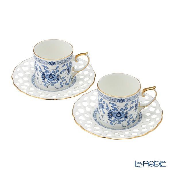 ナルミ ミラノ メッシュコーヒーカップ＆ソーサー 160ml ペア 9682-20894