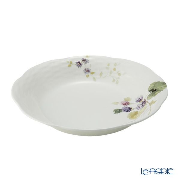 ナルミ ルーシーガーデン オーバルプレート 23cm ペア ストロベリー＆ブラックラズベリー 96011-23065P