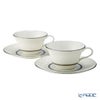 ナルミ ミラノビアンカ ティーコーヒー兼用カップ＆ソーサーセット 210ml ペア／2人用 51461-21800P