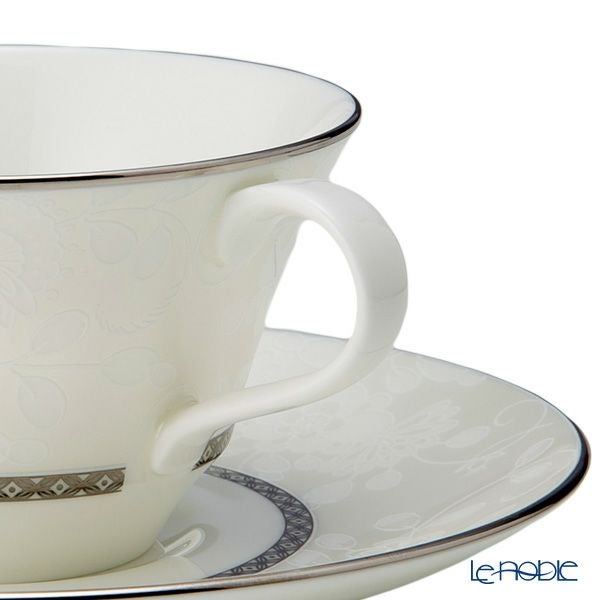 ナルミ ミラノビアンカ ティーコーヒー兼用カップ＆ソーサーセット 210ml ペア／2人用 51461-21800P