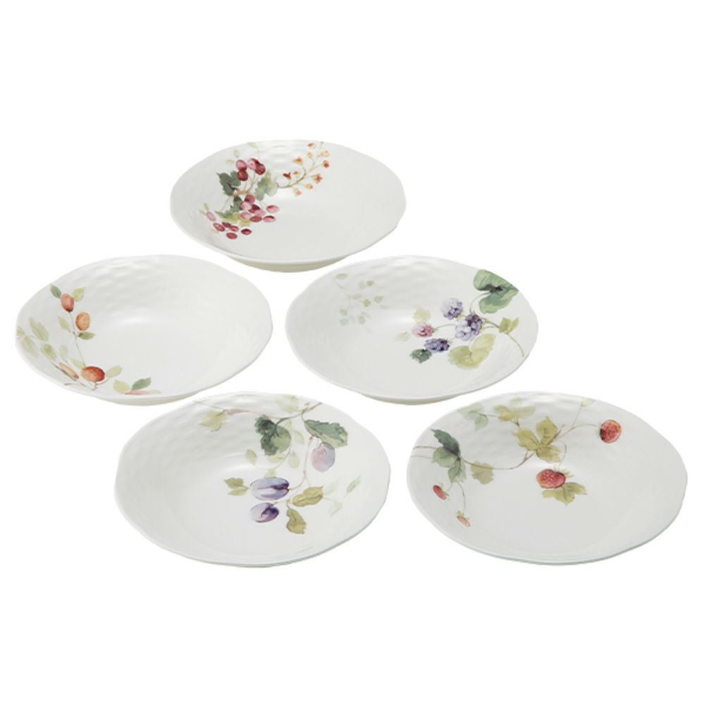 ナルミ ルーシーガーデン ボウル 16cm 5点セット アソート5柄 96010-23303P