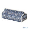 リバティプリント（LIBERTY PRINT）を使用したティッシュカバー ストロベリーシーフ／いちご泥棒 ネイビー 22.5×11.5×H5cm用 日本製