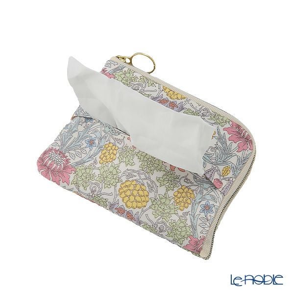 リバティプリントを使用した ソフトハンドタオル ＆ ティッシュポーチ ギフトセット B セバートン ピンク 23SS