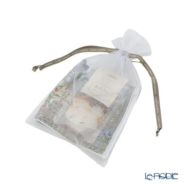 リバティプリントを使用したハンドタオル＆ハーブバスソルト50g （約2回分 不織布袋2枚入） ギフトセット B フラワーフェテ BL オーガニックベルガモットの香り 23SS