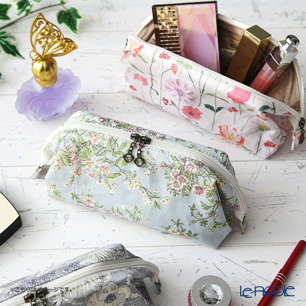 リバティプリント（LIBERTY PRINT）を使用したワイヤーポーチ チャートウェル レッド 24×8×11cm 日本製