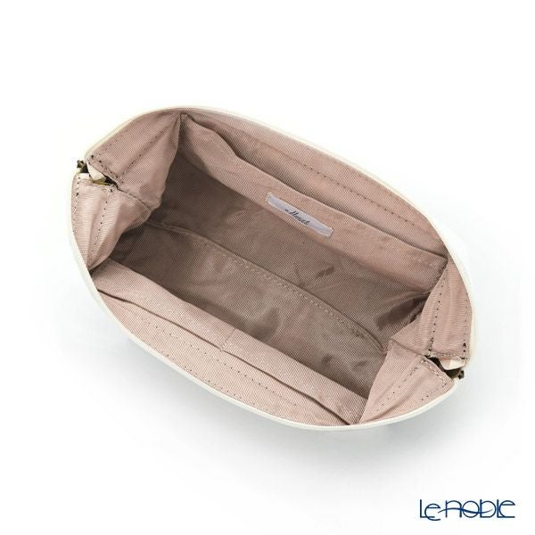 リバティプリント（LIBERTY PRINT）を使用したワイヤーポーチ アーカイブ・ライラック ベージュ 24×8×11cm 日本製