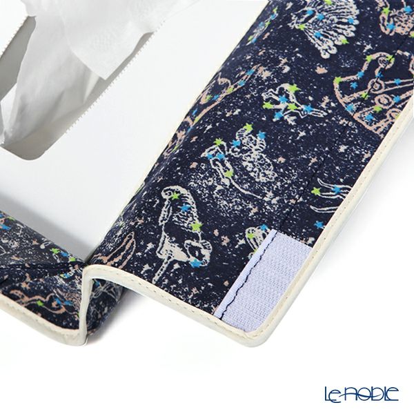 リバティプリント（LIBERTY PRINT）を使用したティッシュカバー ケビン ネイビー 22.5×11.5×H5cm用 日本製