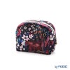 リバティプリント（LIBERTY PRINT）を使用したミニポーチ フォリア・フラワーズS レッド 11×4×10cm 日本製