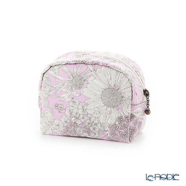 リバティプリント（LIBERTY PRINT）を使用したミニポーチ スウィムダンクレア ピンク 11×4×10cm 日本製