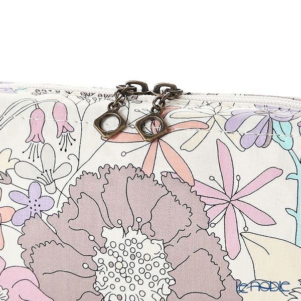 リバティプリント（LIBERTY PRINT）を使用したワイヤーポーチ シックスティ パープル 24×8×11cm 日本製