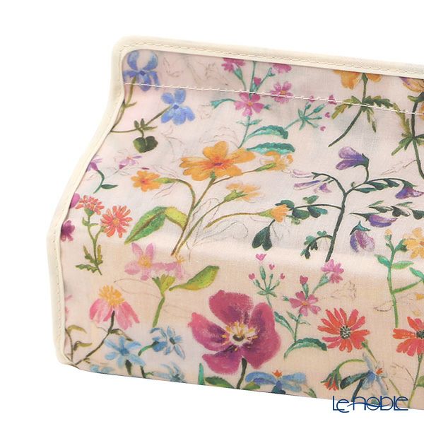 リバティプリント（LIBERTY PRINT）を使用したティッシュカバー リネンガーデン ベージュ 22.5×11.5×H5cm用 日本製