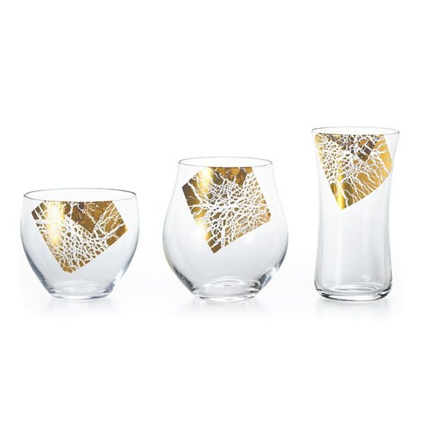 石塚硝子 クラフトサケグラス 金羅凛（きらり） 酒器3種揃え 木箱入 S-6312 2019年度グッドデザイン賞受賞商品