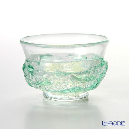 秋村実工房(金彩秋風) 花器　(大) 津軽びいどろ 秋村実工房 F-79448 花器（フラワーベース）小 金彩秋風