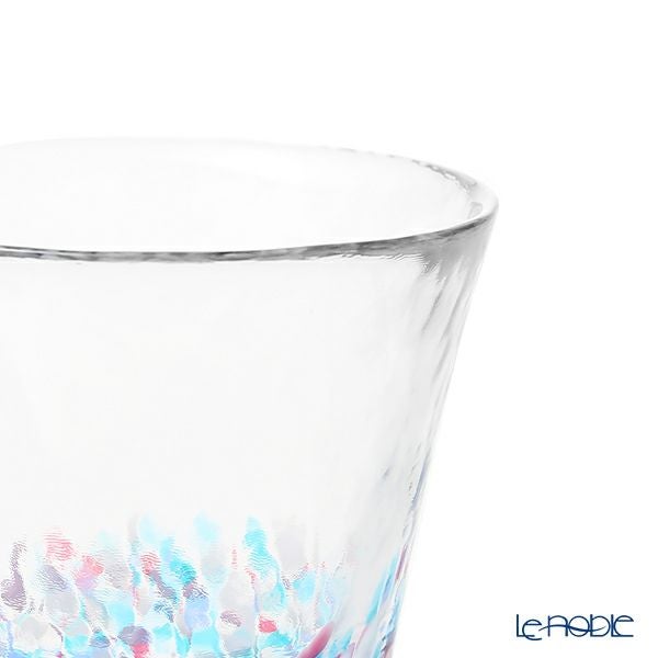 津軽びいどろ にほんの色 舞う桜と春の空 グラスペア （ふうけい）260ml FS-62505