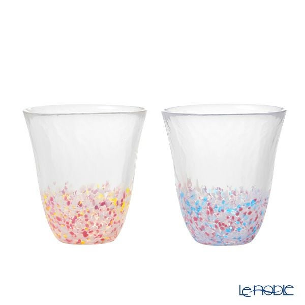 津軽びいどろ さくらさくら 菜の花と青い空 SAKURAグラスペア 320ml FS-62509