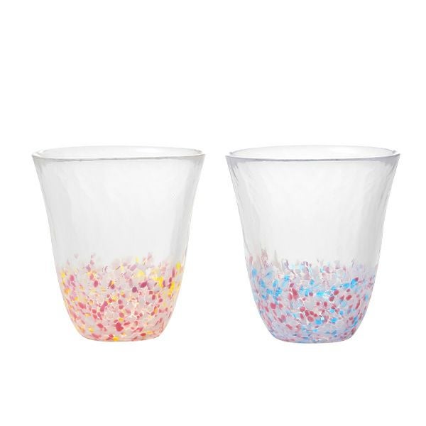 津軽びいどろ さくらさくら 菜の花と青い空 SAKURAグラスペア 320ml FS-62509