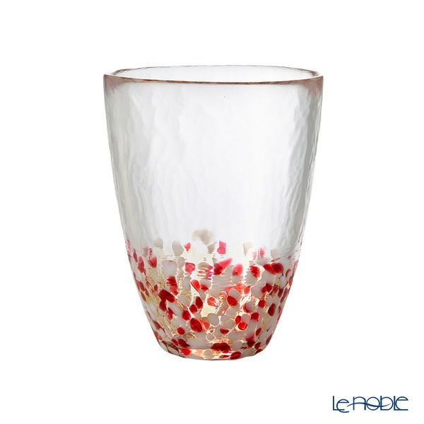 津軽びいどろ 津軽自然色りんご 赤りんご タンブラー 300ml F-71245