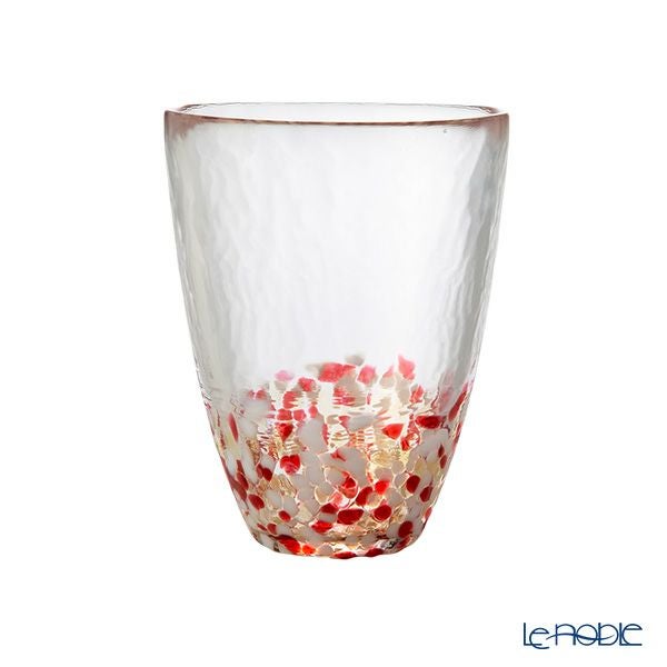 津軽びいどろ 津軽自然色りんご 赤りんご タンブラー 300ml F-71245