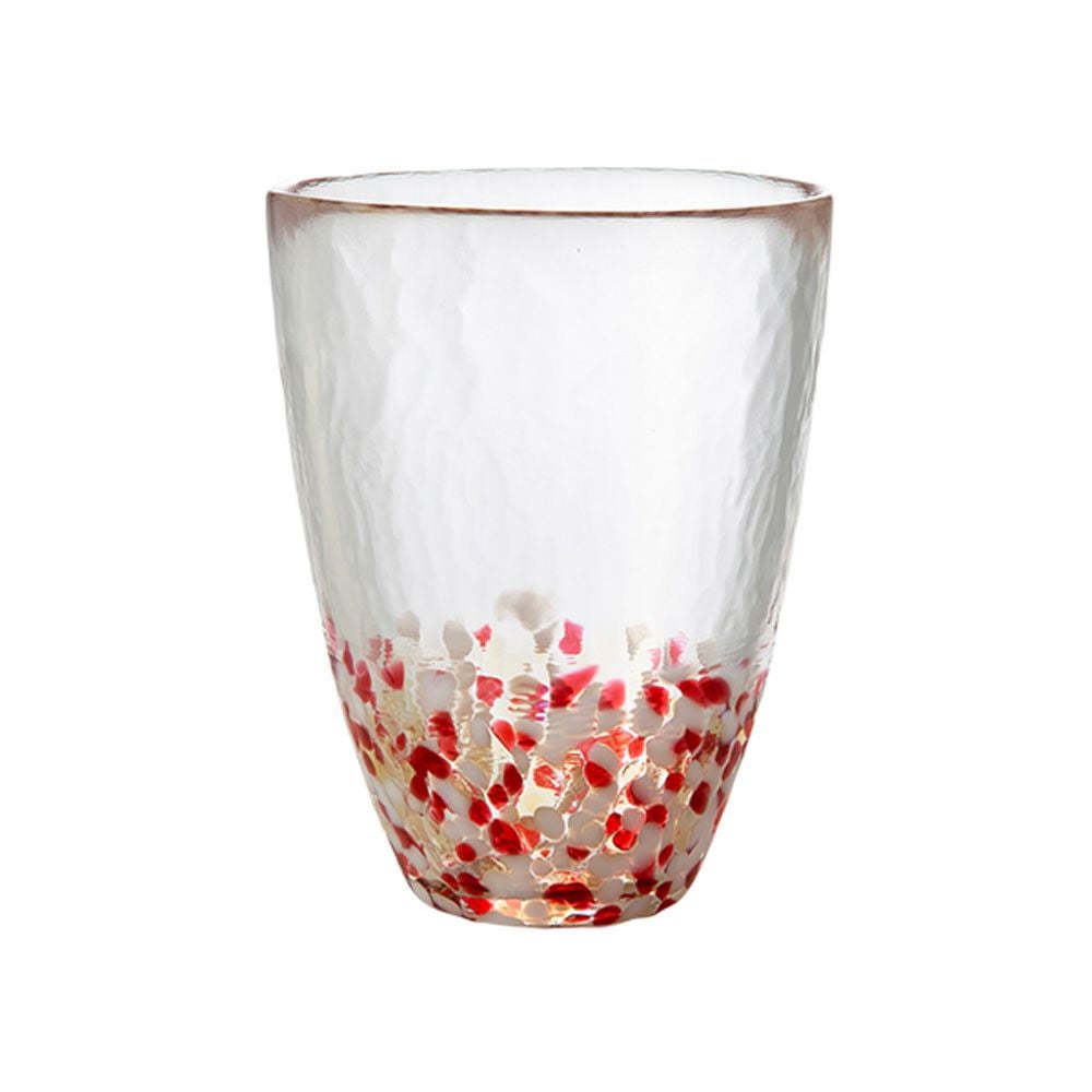 津軽びいどろ 津軽自然色りんご 赤りんご タンブラー 300ml F-71245